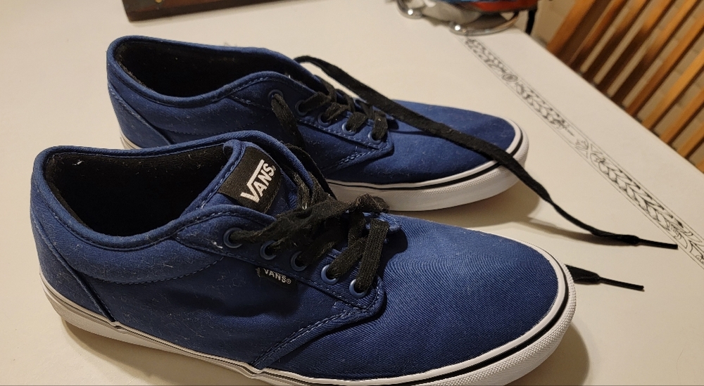 Vans size 11 , padded blue Skateboarding shoes, VGC, some wear but nice